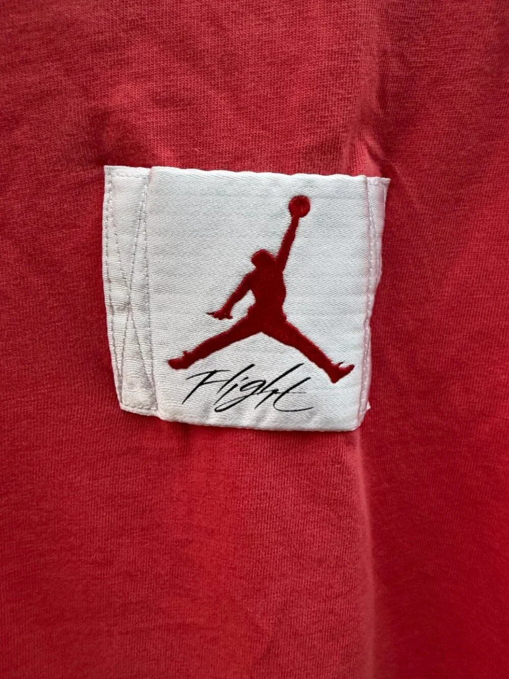 Jordan Flight Essentials Pocket T-Shirt Small Red Cotton Men's